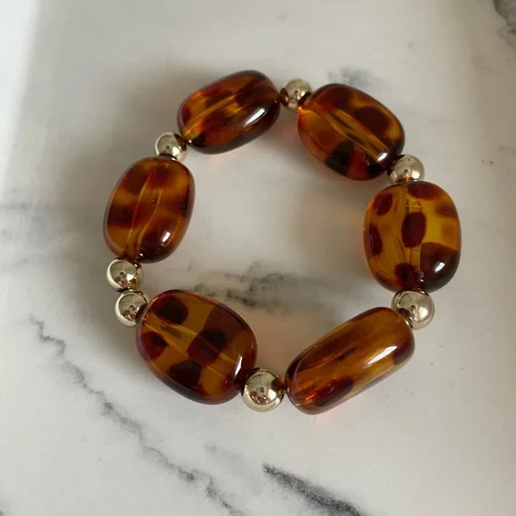 Beaded Amber bracelet - Picture 1 of 3
